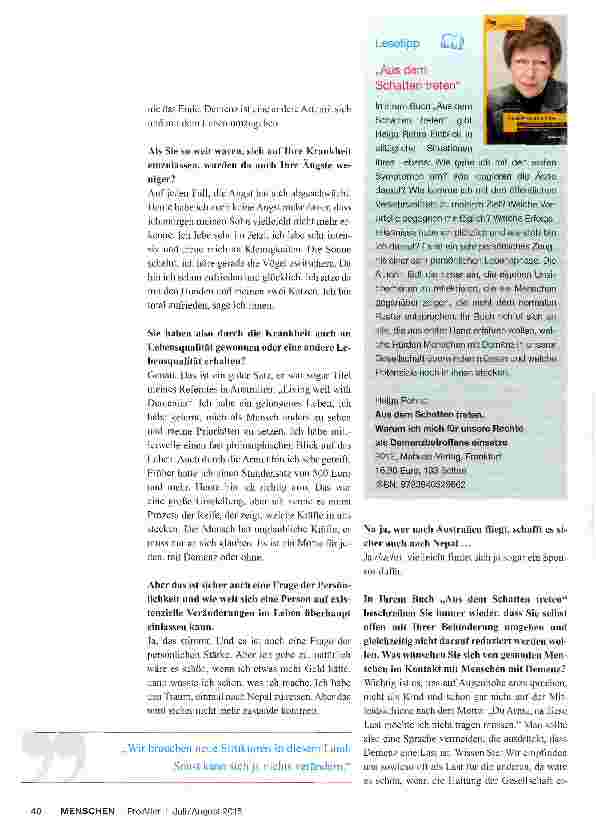 Vorschauseite 5: Demenz ist nicht das Ende