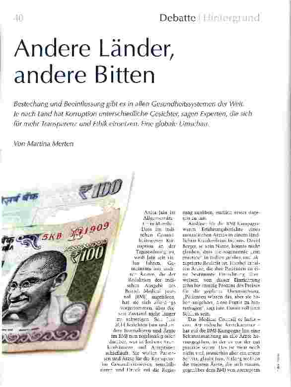 Vorschauseite 1: Andere Länder, andere Bitten