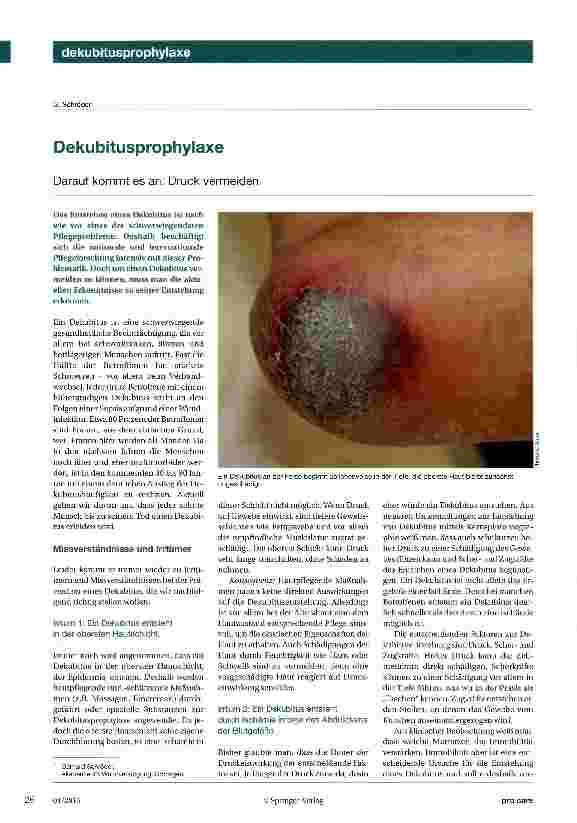 Vorschauseite 1: Dekubitusprophylaxe