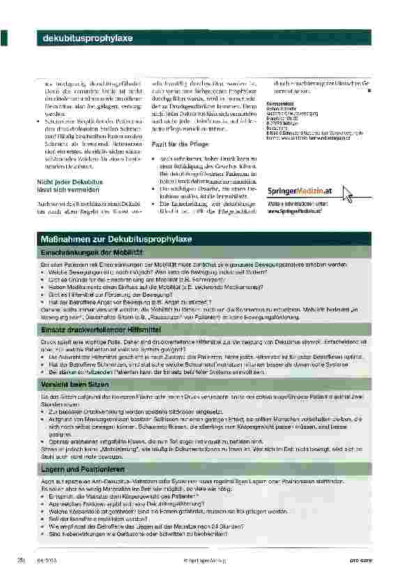 Vorschauseite 3: Dekubitusprophylaxe