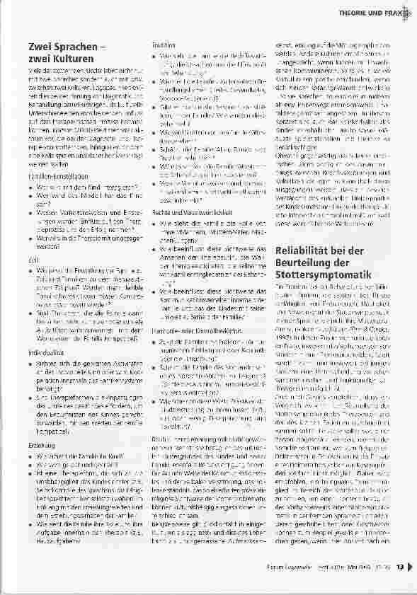Vorschauseite 2: Bilingualität und kindliche Redeflussstörungen -müssen wir wirklich auf eine Sprache verzichten?