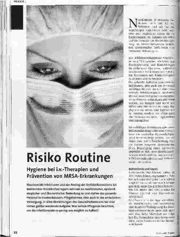 Vorschauseite 1: Risiko Routine