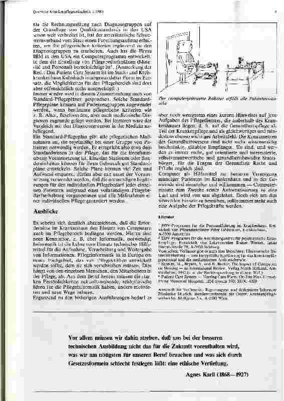 Vorschauseite 3: Computer in der Krankenpflege