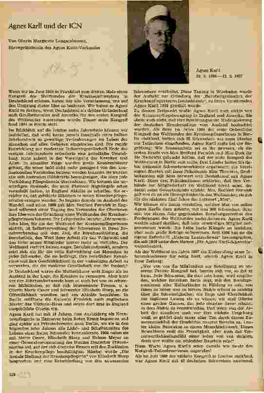 Vorschauseite 1: Agnes Karll und der ICN