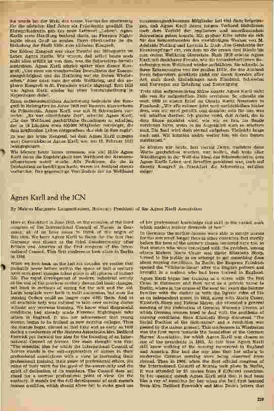 Vorschauseite 2: Agnes Karll und der ICN