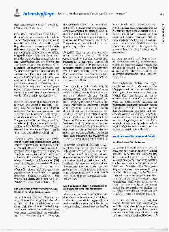 Vorschauseite 4: Angehörigenbetreuung: der Wunsch nach Information - Das am wenigsten erfüllte Bedürfnis von Angehörigen