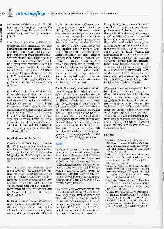 Vorschauseite 5: Angehörigenbetreuung: der Wunsch nach Information - Das am wenigsten erfüllte Bedürfnis von Angehörigen