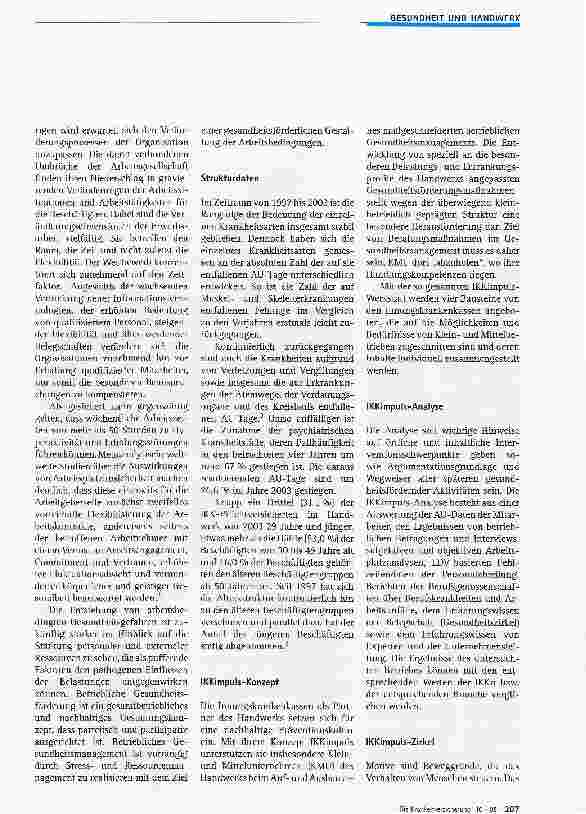 Vorschauseite 2: Betriebliches Gesundheitsmanagement im Handwerk - das Konzept IKKimpuls