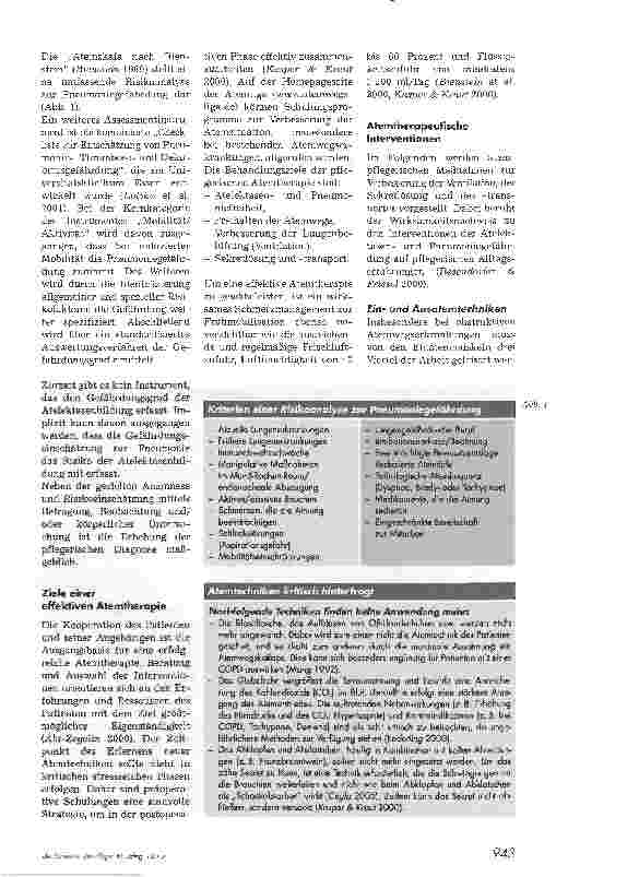 Vorschauseite 2: Atempflegerische Interventionen im Überblick