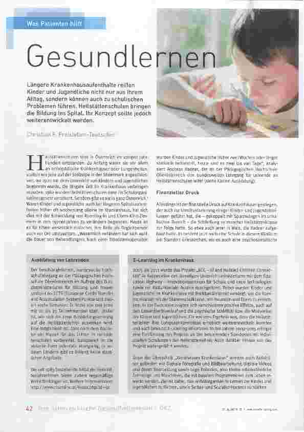 Vorschauseite 1: Gesundlernen