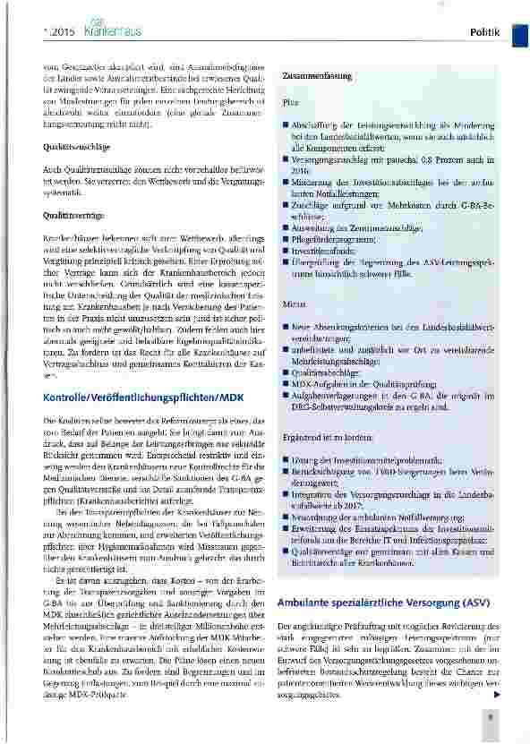 Vorschauseite 4: Reformkonzept mit Licht und Schatten