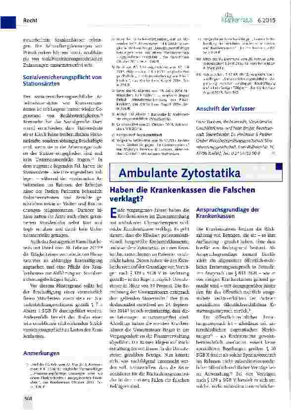 Vorschauseite 3: Umsatzsteuerbefreiung der Krankenhausbehandlung in Privatkliniken
