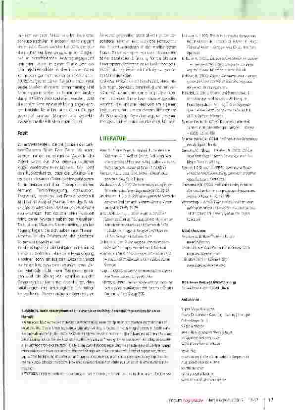 Vorschauseite 6: Grundgedanken der Linklater-Stimmarbeit