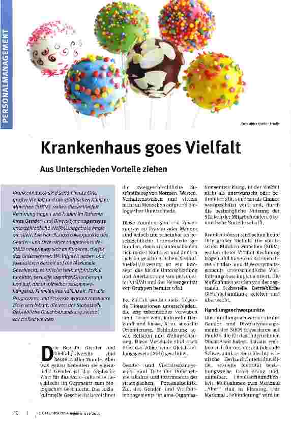Vorschauseite 1: Krankenhaus goes Vielfalt