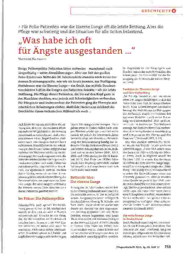 Vorschauseite 1: Was habe ich oft für Ängste ausgestanden. ..