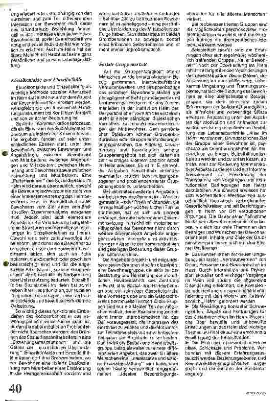 Vorschauseite 3: Sozialdienst im Heim Erfahrungsbericht