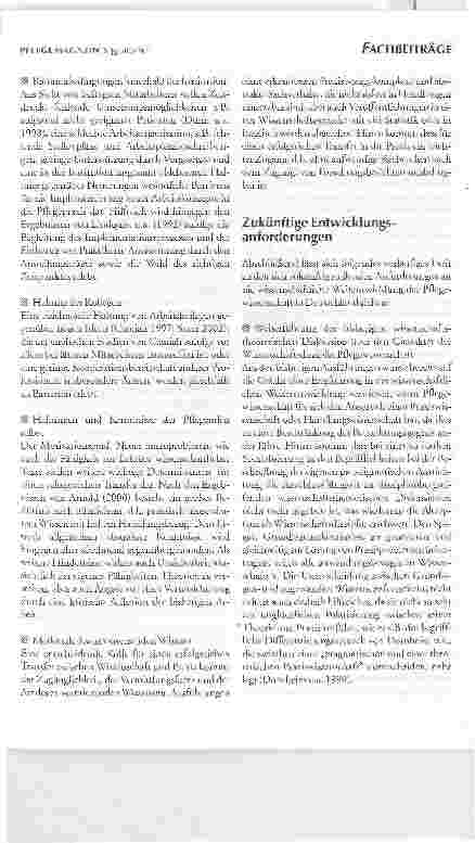 Vorschauseite 6: Pflegewissenschaft in DeutschlandVERSUCH EINER STANDORTBESTIMMUNG UND AUSBLICK AUF ZUKÜNFTIGE ENTWICKLUNGSERFORDERNISSE