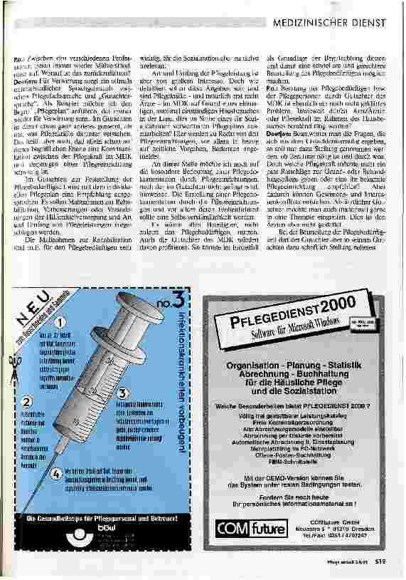 Vorschauseite 2: Pflegekraft im MDK - Chance oder Sackgasse? Interview mit Dr. med. W. Deetjen