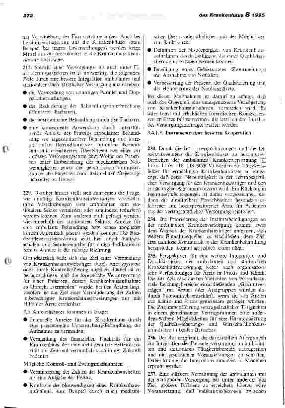 Vorschauseite 4: Gesundheitsversorgung und Krankenversicherung 2000 Auszüge aus dem Sondergutachten 1995 des Sachverständigenrates für die Konzertierte Aktion im Gesundheitswesen