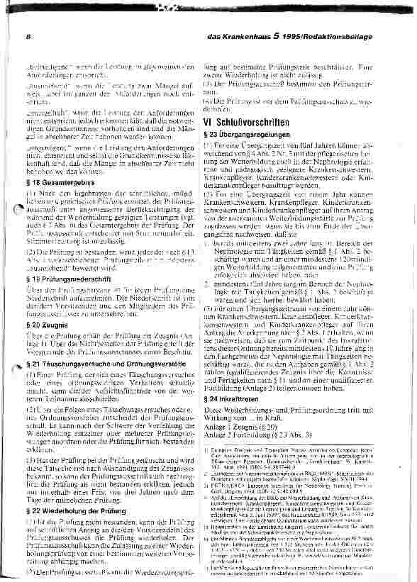 Vorschauseite 6: DKG-Empfehlung zur Weiterbildung für Krankenpflegepersonen in der Nephrologie