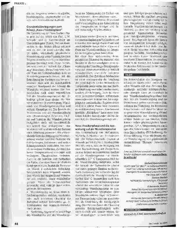 Vorschauseite 3: Cleansing in der Wundbehandlung