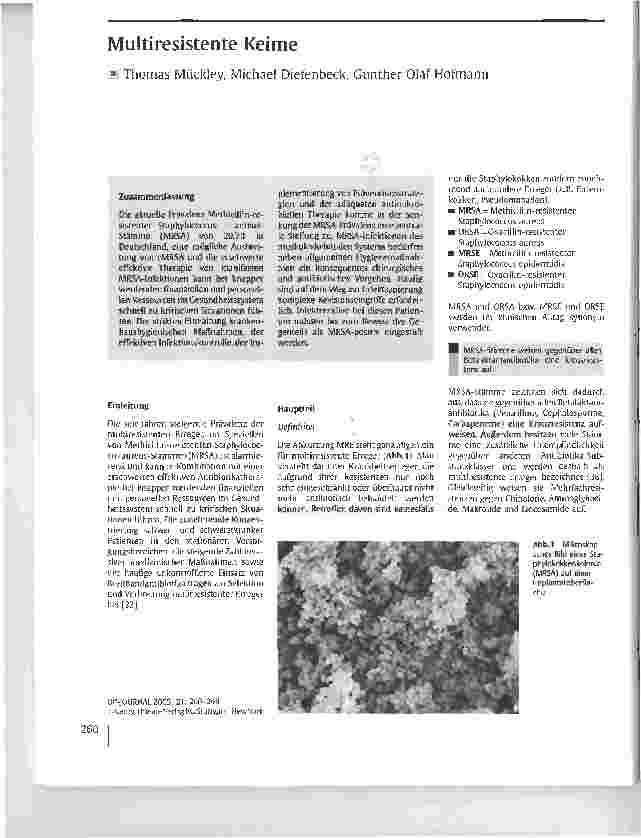 Vorschauseite 1: Multiresistente Keime