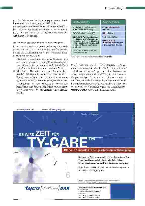 Vorschauseite 2: RotationsbettLagerungstechnik für die Lunge