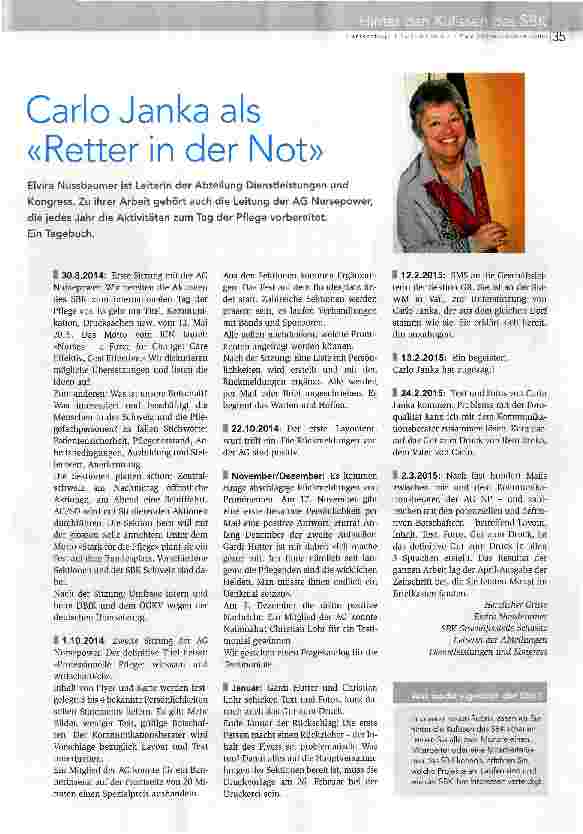 Vorschauseite 1: Carlo Janka als «Retter in der Not»