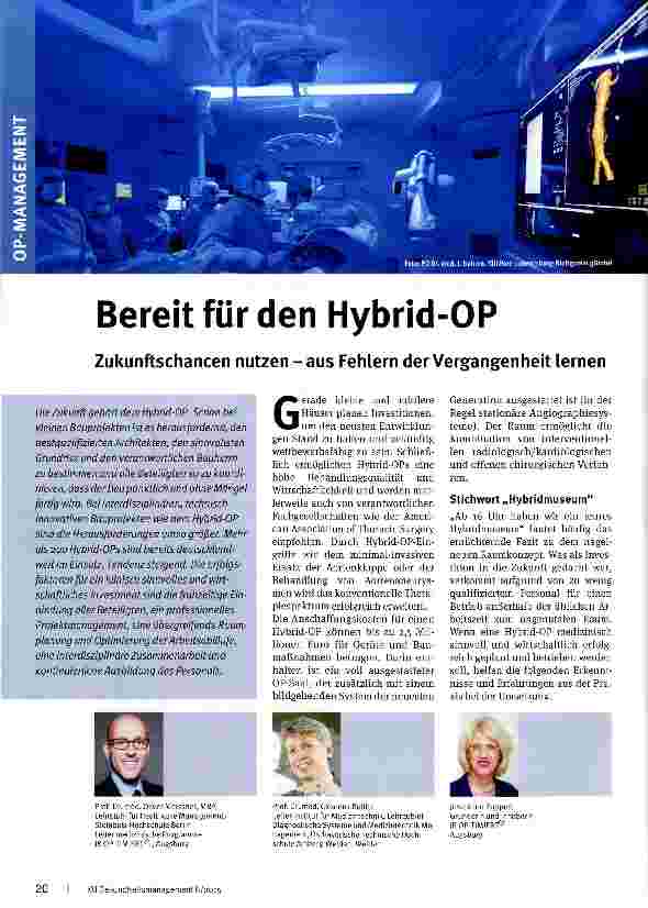 Vorschauseite 1: Bereit für den Hybrid-OP