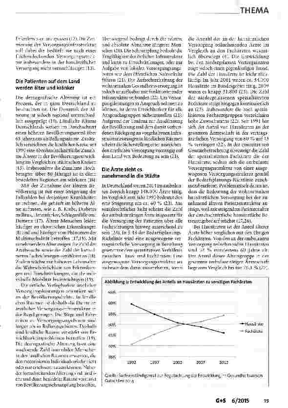Vorschauseite 4: Gemeinden unter Druck-Welche Rolle kann die Kommune bei der Lösung von ambulanten ärztlichen Versorgungsproblemen spielen?