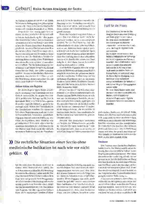 Vorschauseite 5: Kann die Sectio eine Alternative sein