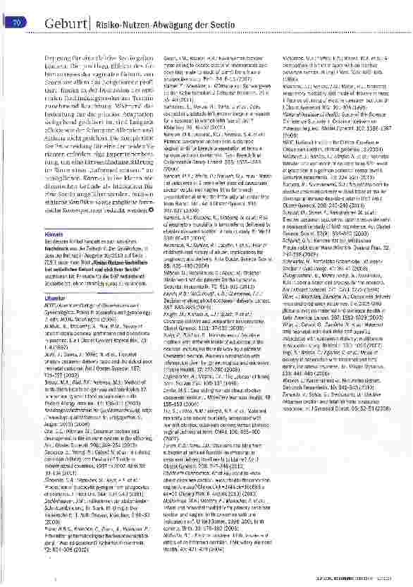 Vorschauseite 6: Kann die Sectio eine Alternative sein