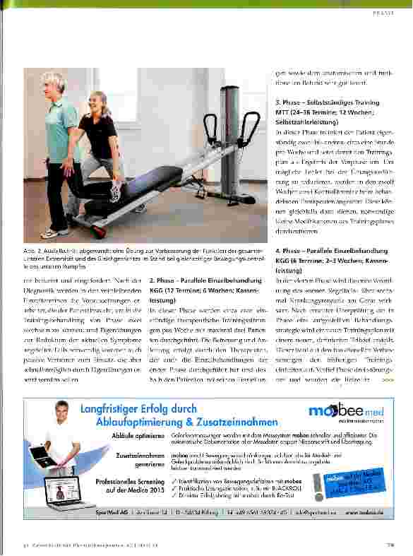 Vorschauseite 2: Langfristiges Training als physiotherapeutisches Angebot