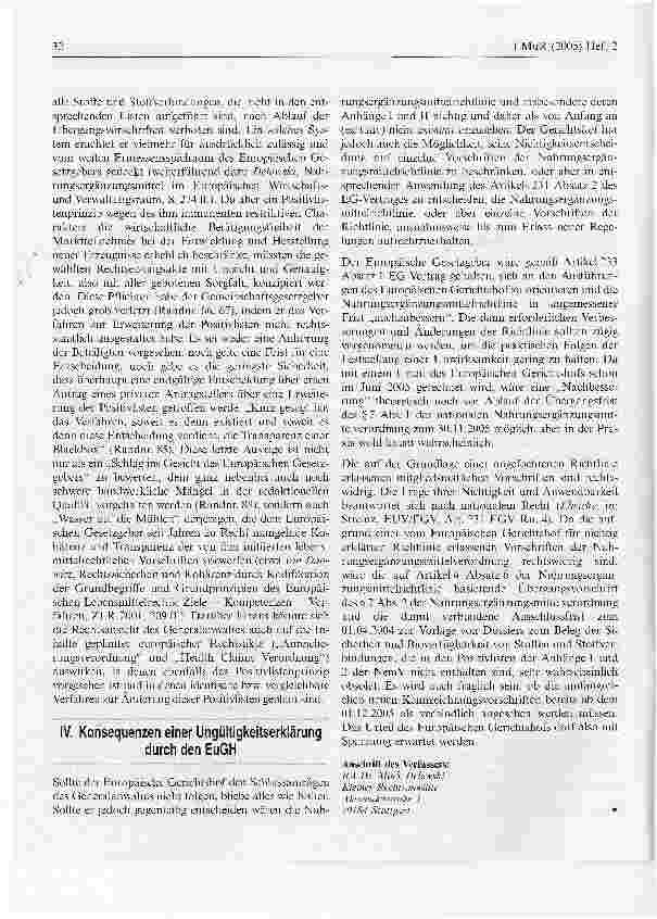 Vorschauseite 2: Transparenz einer Blackbox - Verfahren zur Änderung der Stofflisten nach der Nahrungsergänzungsmittelrichtlinie