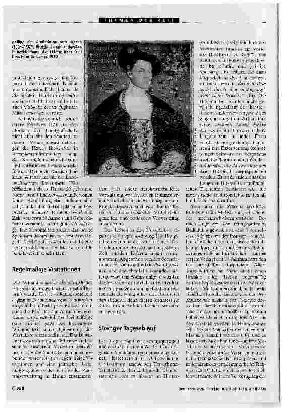 Vorschauseite 3: Beginn landesherrlicher FürsorgeGeschichte der Medizin