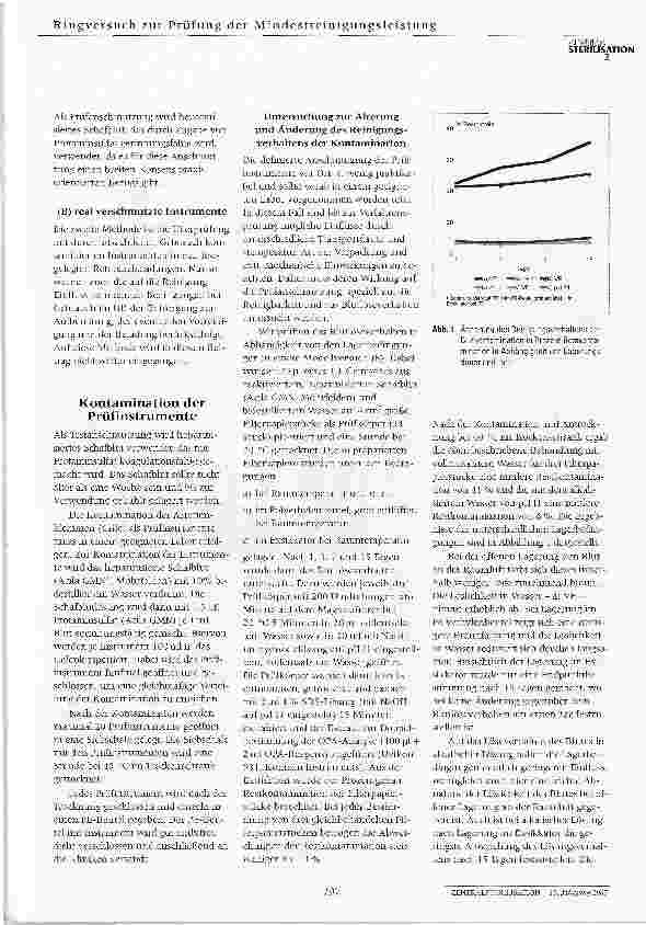 Vorschauseite 2: Ringversuch zur Prüfung der Mindestreinigungsleistung nach der Leitlinie von DGKH, DGSV und AKI