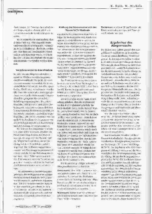 Vorschauseite 3: Ringversuch zur Prüfung der Mindestreinigungsleistung nach der Leitlinie von DGKH, DGSV und AKI
