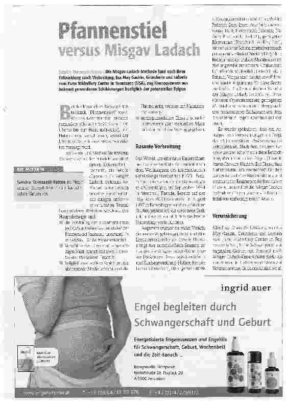 Vorschauseite 1: Pfannenstiel versus Misgav Ladach