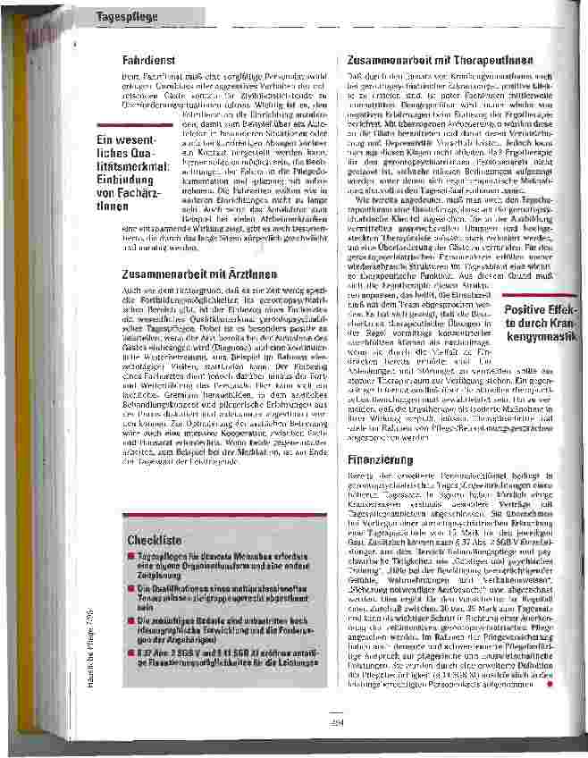Vorschauseite 5: Ein Mehr an Lebensqualität schaffen Aufbau und Entwicklung von Tagespflegeeinrichtungen für gerontopsychiatrische KlientInnen