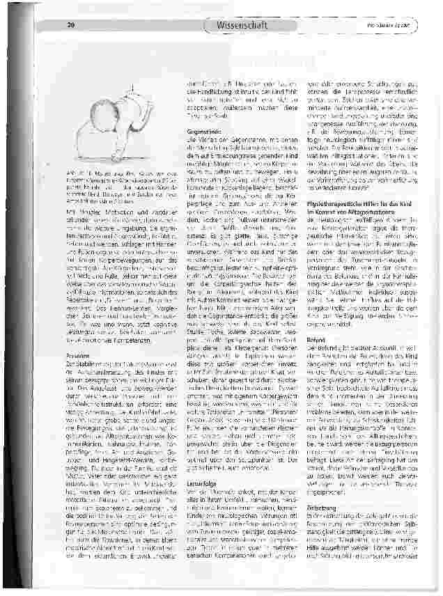 Vorschauseite 3: Preparing for something - oder: Wie können direkte Hilfen im Alltagsleben eines neurologisch auffälligen Kindes aussehen? Physiotherapeutische Überlegungen zum Thema Haltungskontr…