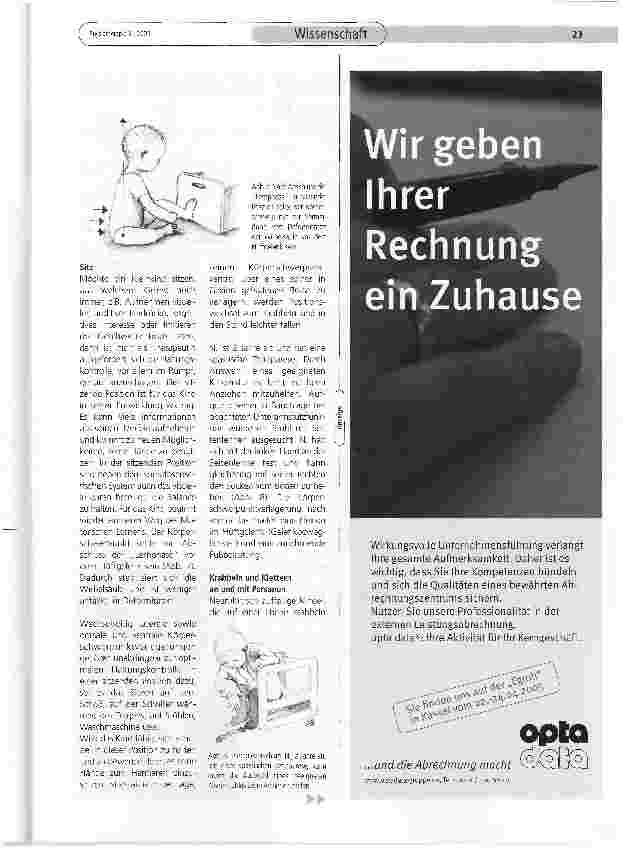 Vorschauseite 6: Preparing for something - oder: Wie können direkte Hilfen im Alltagsleben eines neurologisch auffälligen Kindes aussehen? Physiotherapeutische Überlegungen zum Thema Haltungskontr…