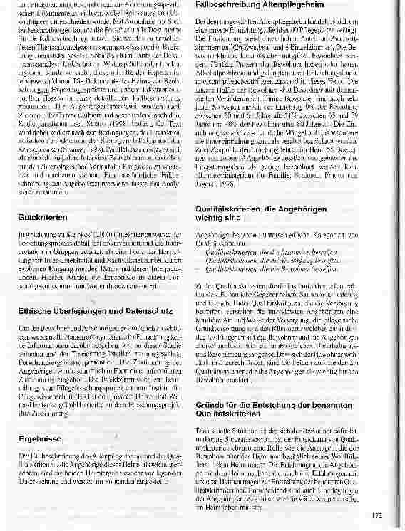 Vorschauseite 4: Welche Qualitätskriterien sind Angehörigen in der stationären Altenpflege wichtig?