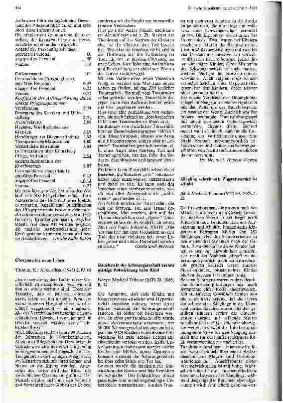 Vorschauseite 2: Informatik -- eine Möglichkeit zur Einschätzung der Arbeitsbelastung des Pflegepersonals