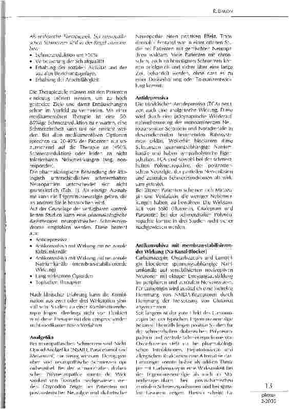 Vorschauseite 2: THERAPIE NEUROPATHISCHER SCHMERZEN: ÜBERHOLTE KONZEPTE UND NEUE ENTWICKLUNGEN