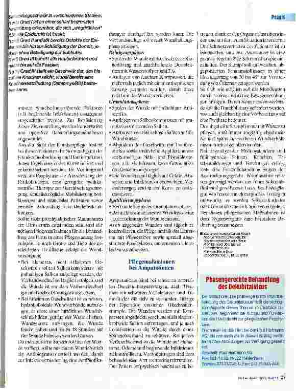 Vorschauseite 3: Wundbehanldung in der Geriatrie Pflegerische Aspekte
