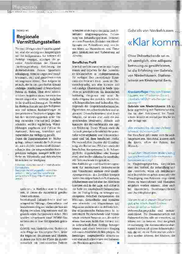 Vorschauseite 2: «Dialog zu dritt» schafft Vertrauen
