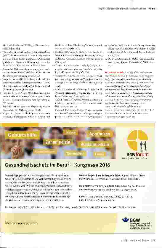 Vorschauseite 6: Die vaginale Untersuchung während der Geburt: Routinemaßnahme und Eingriff in die Intimsphäre
