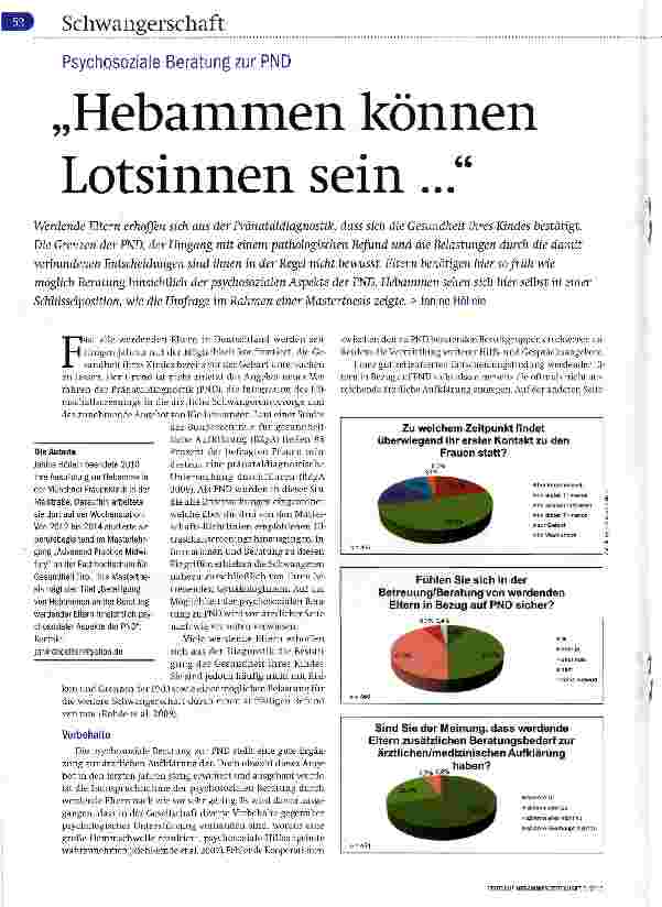 Vorschauseite 1: Hebammen können Lotsinnen sein...
