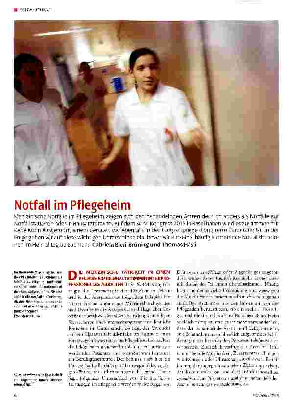 Vorschauseite 1: Notfall im Pflegeheim