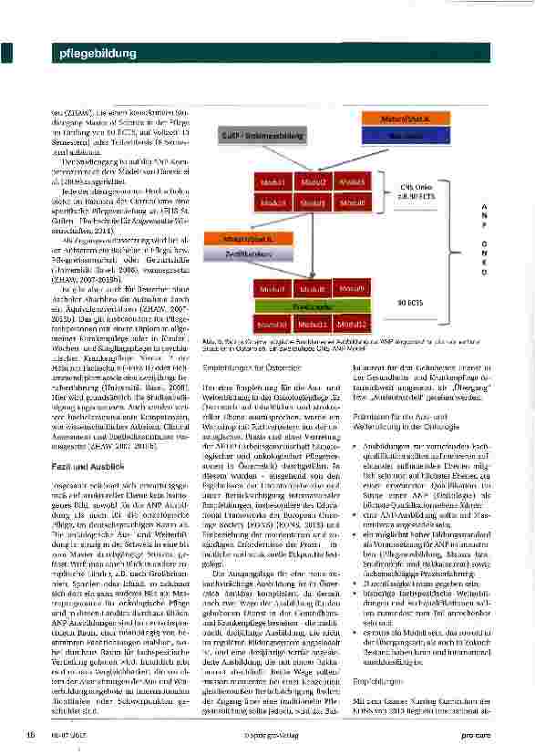 Vorschauseite 5: Zwei Stufen zum ANP Onkologie